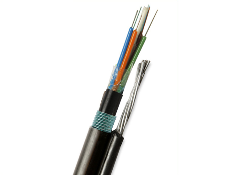 Outdoor Aerial Multi Loose-Tube Steel Armored Jelly-Filled Double-Jacket Optical Fiber Cables with Messenger